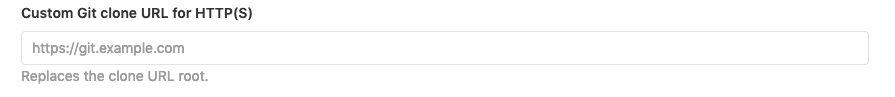 Custom Git clone URL for HTTP